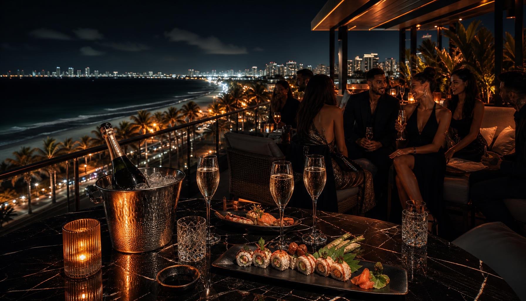 Hollywood FL Rooftop Bar With Bottle Service Near the Beach
