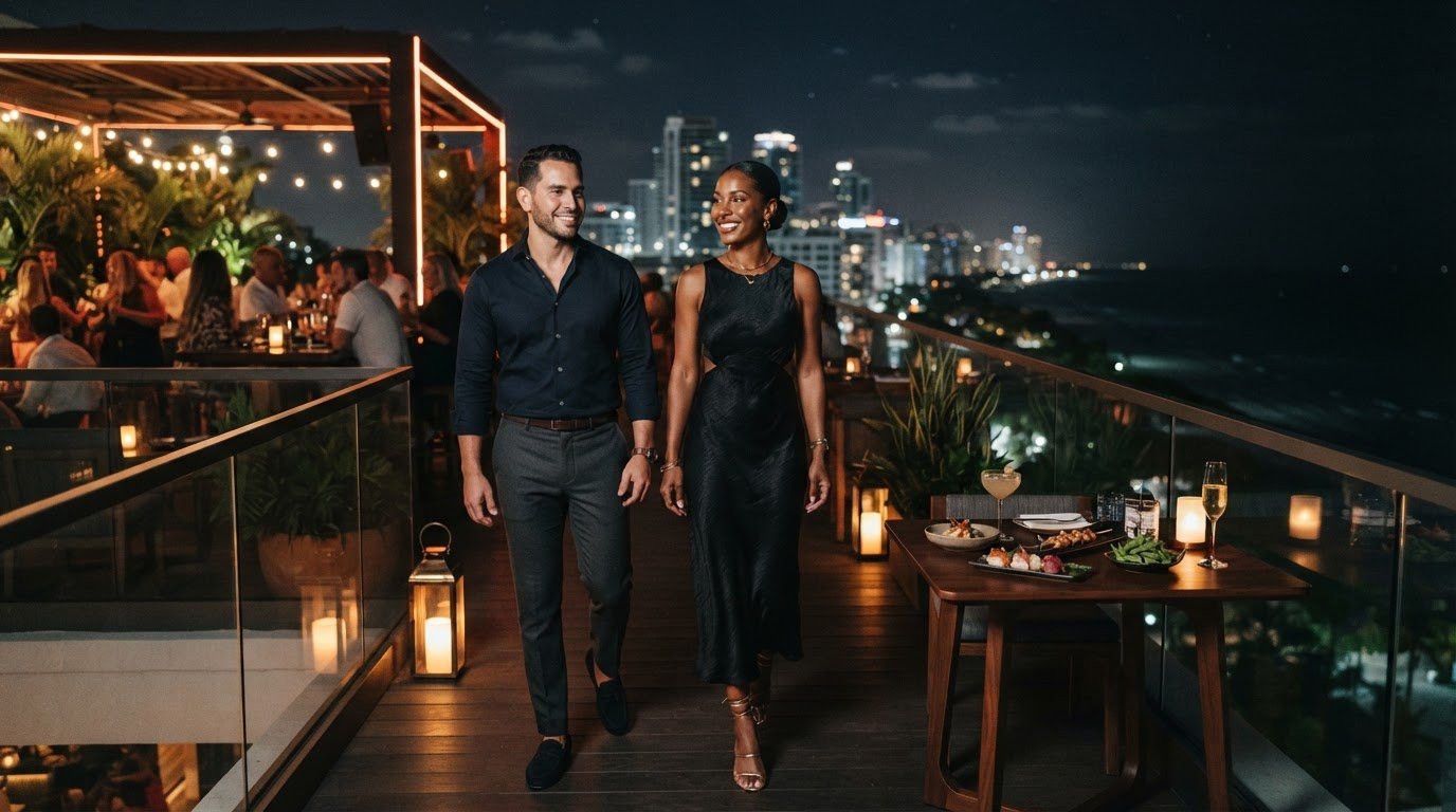 Rooftop Bar Dress Code in Hollywood, FL for Men and Women