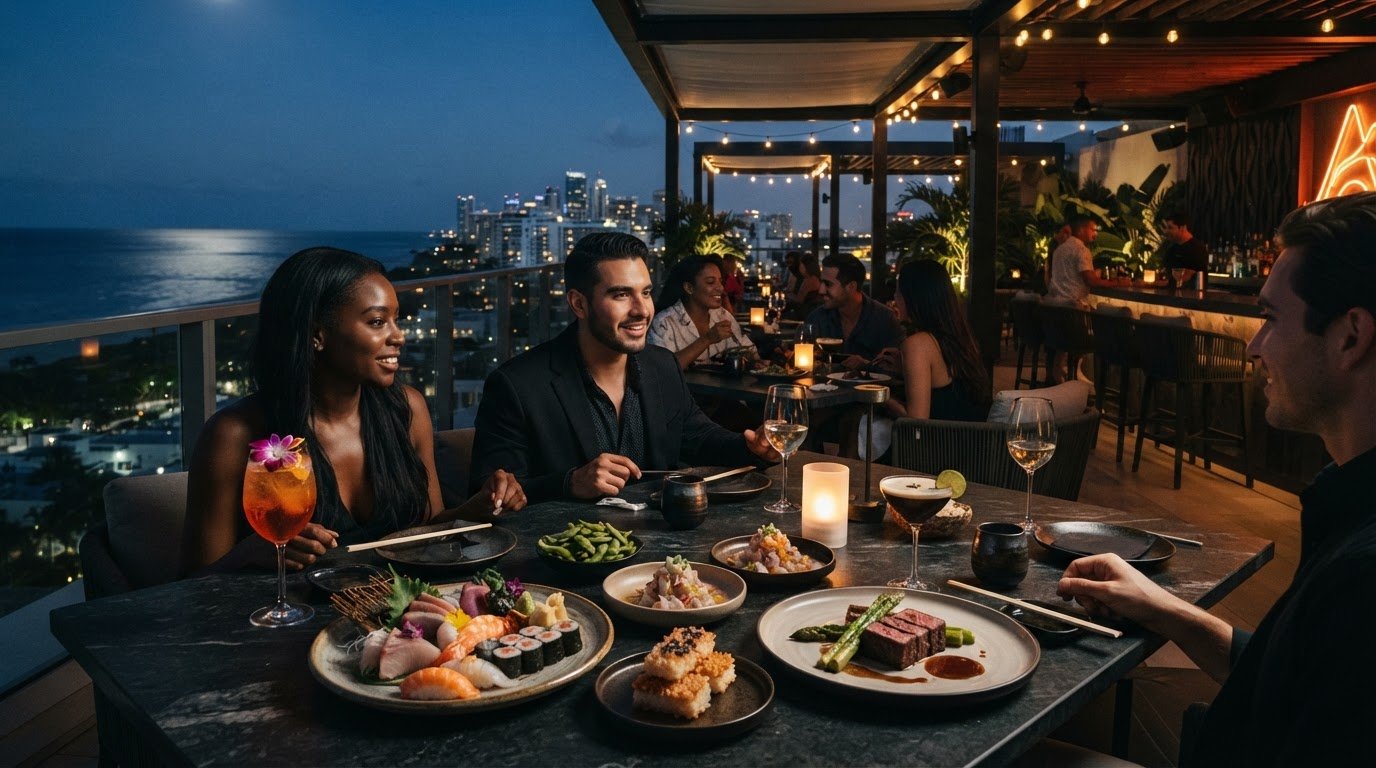 Rooftop Bar with Good Food in Hollywood, FL: Menu and Views