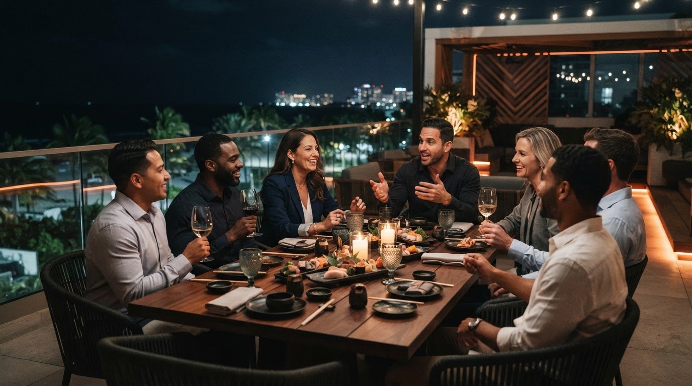 Rooftop Venue for a Pharmaceutical Dinner in Hollywood, FL